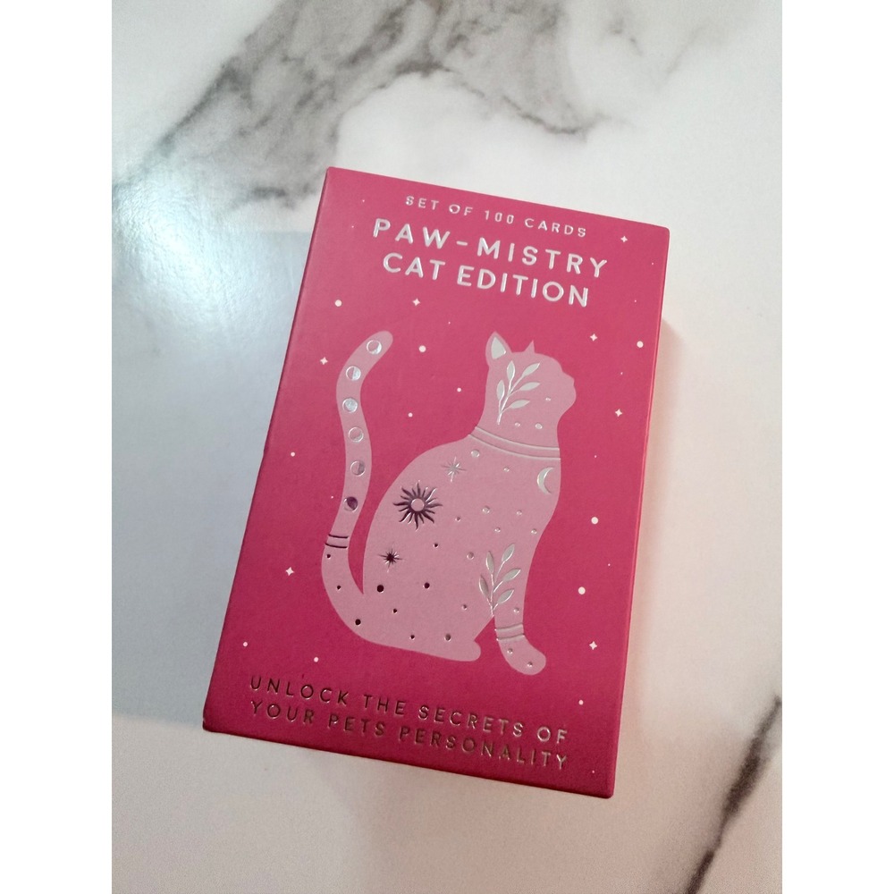 Gift Republic Paw-Mistry Cat 100 Card Set Astrology Zodiac Pet Personality